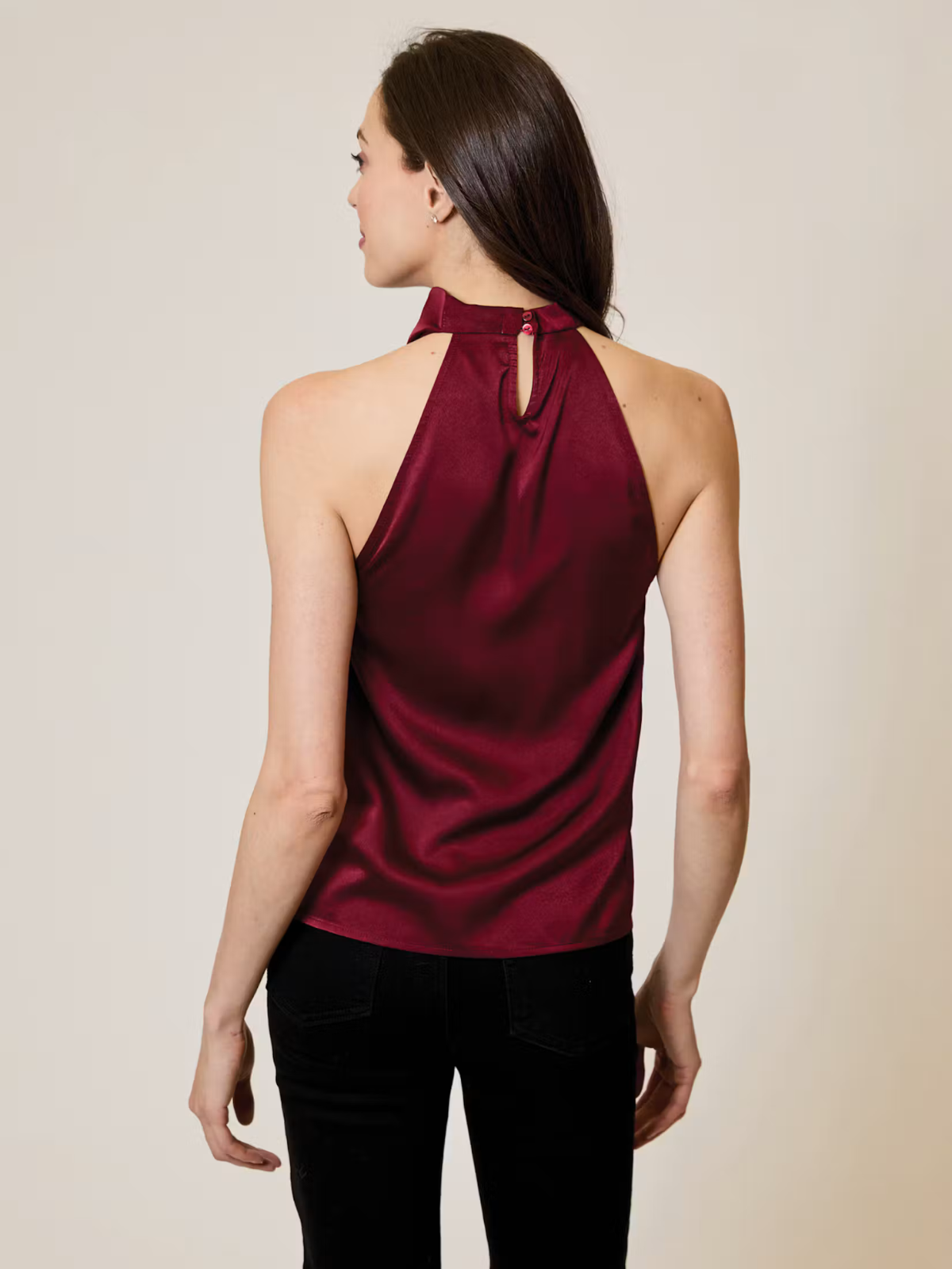 Satin Cowl Neck Top-Design History-OTS0612023