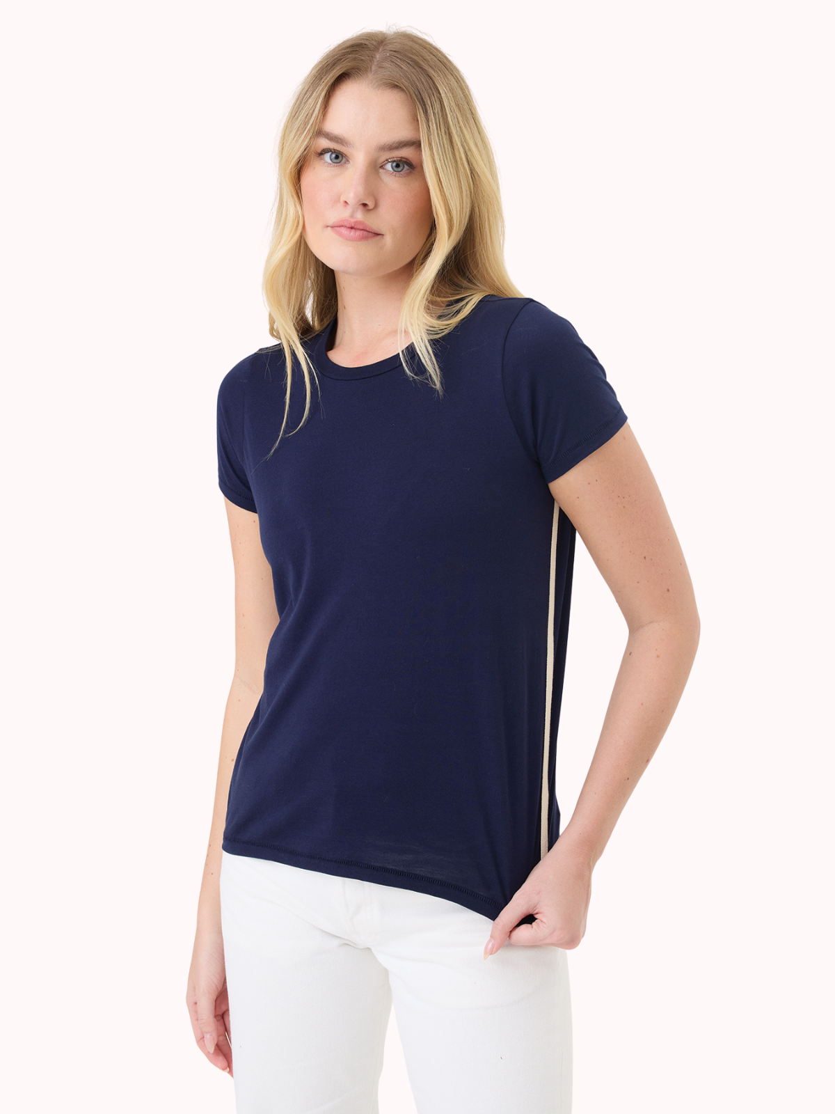 Short Sleeve Boy Tee_Goldie Lewinter_21101CSNAV