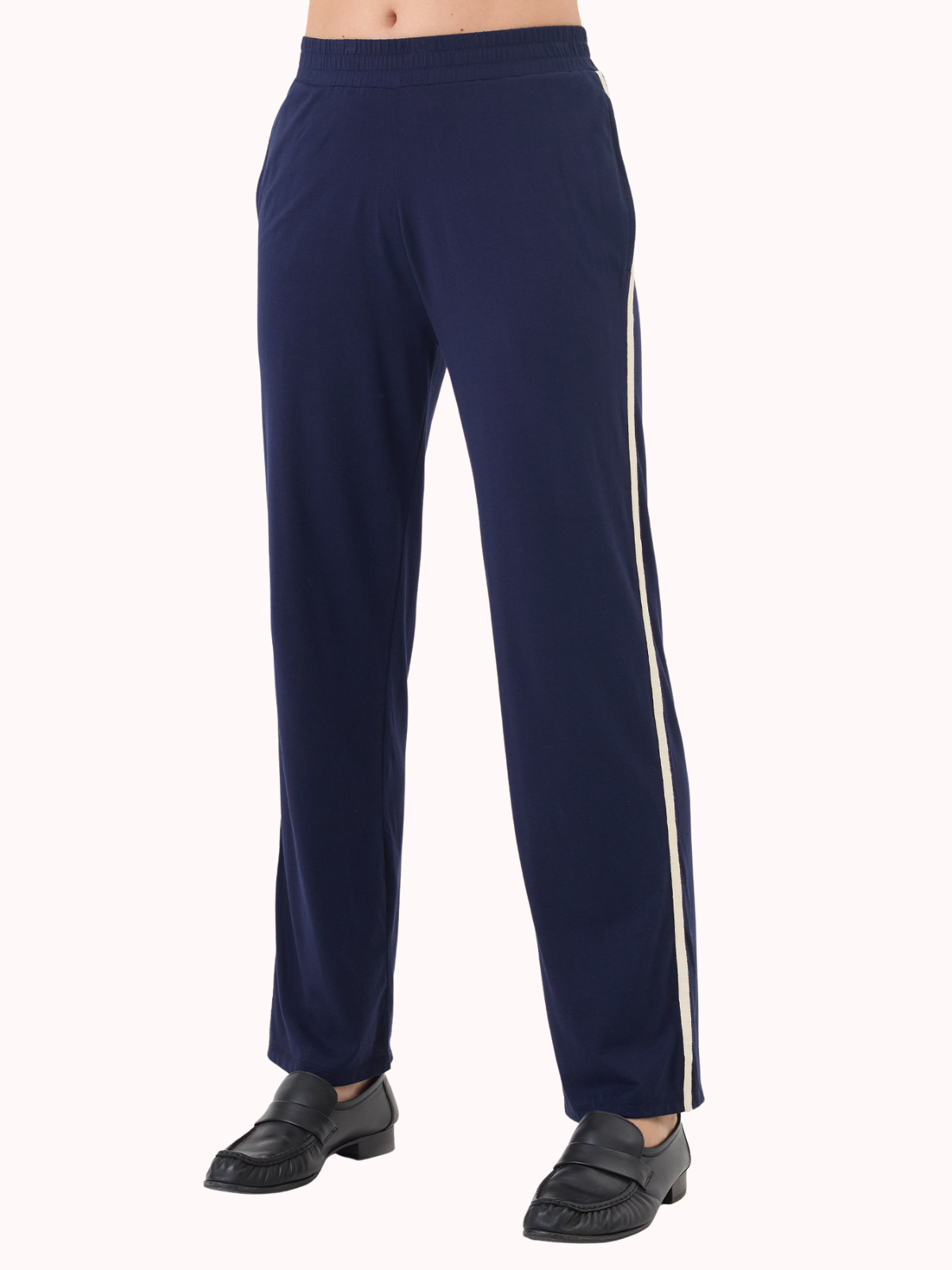 Side Stripe Everyday Easy Pant_Goldie Lewinter_62619CSNAV