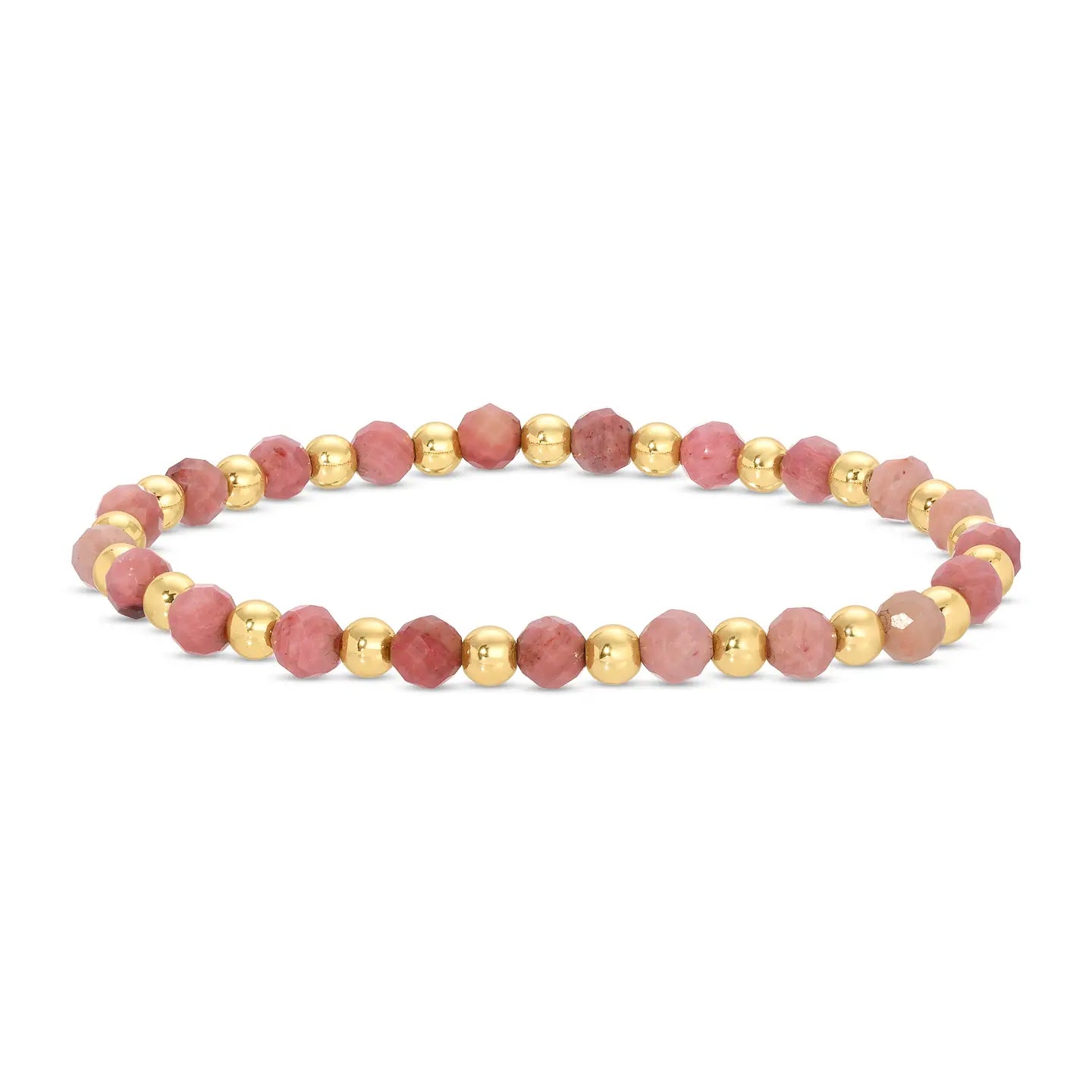 Stretch Stone & Bead Bracelet