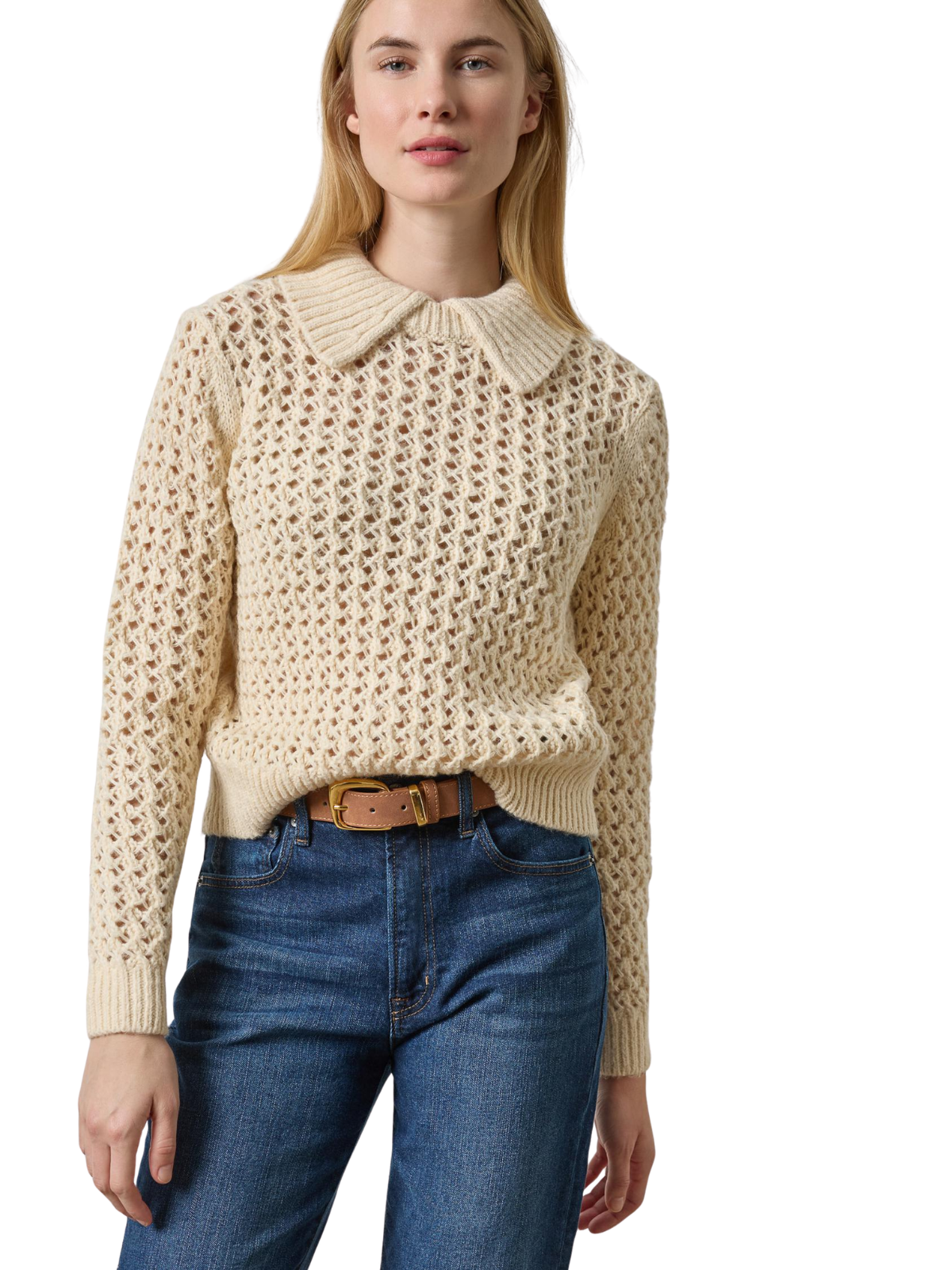 Textured Polo Sweater_Lilla P_PA3589