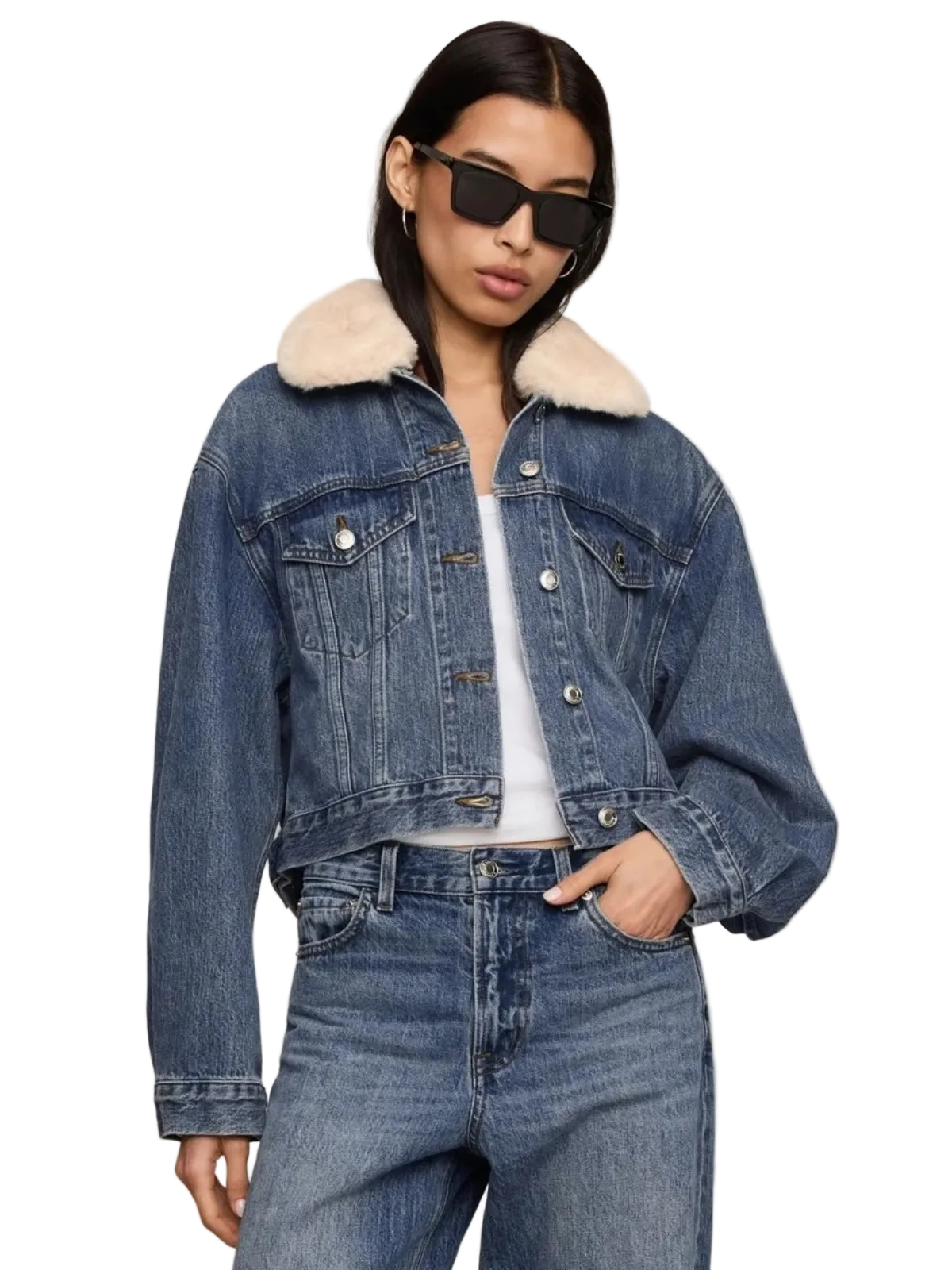The Daily Denim Fur Jacket_Z Supply_ZJ264926