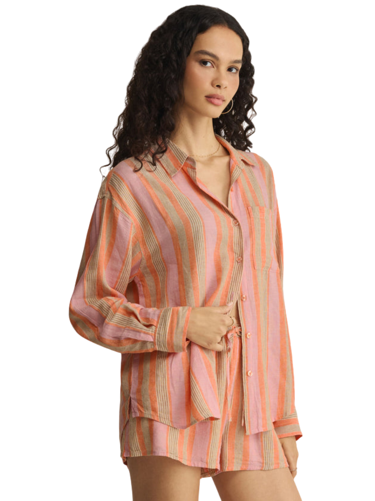 The Perfect Striped Button Up_Z Supply_ZT262689