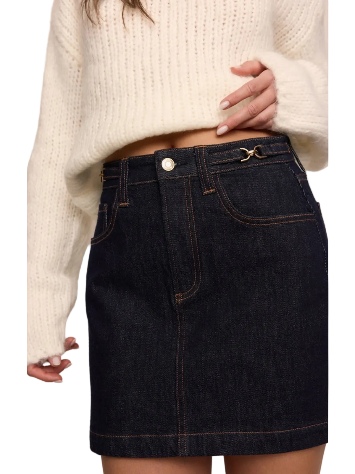The Socialite Denim Mini Skirt_Z Supply_ZK264747S