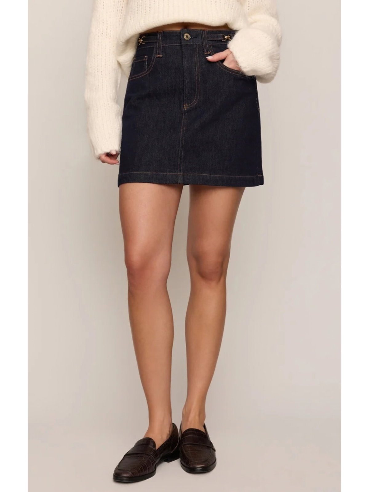 The Socialite Denim Mini Skirt_Z Supply_ZK264747S
