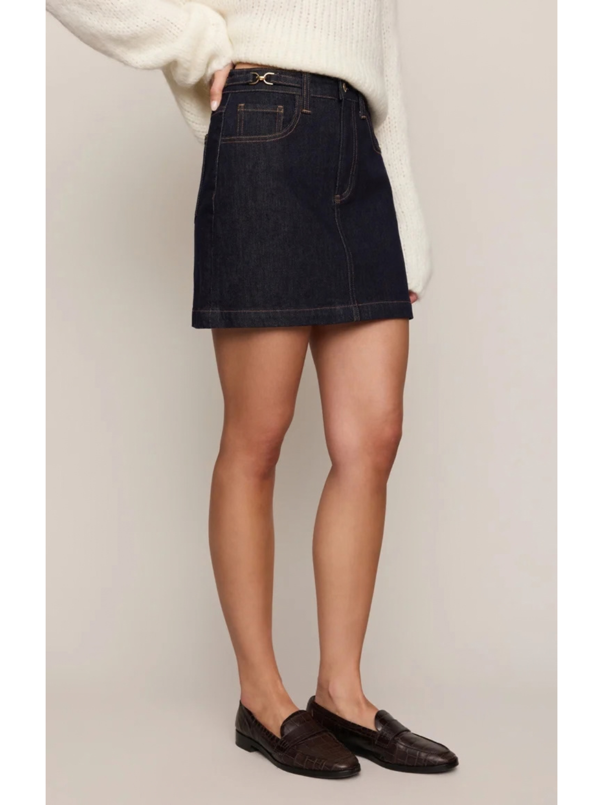 The Socialite Denim Mini Skirt_Z Supply_ZK264747S