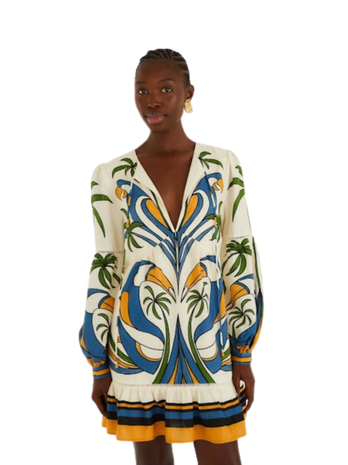 Tropical Graphic Mini Dress_Farm Rio_355471-26009