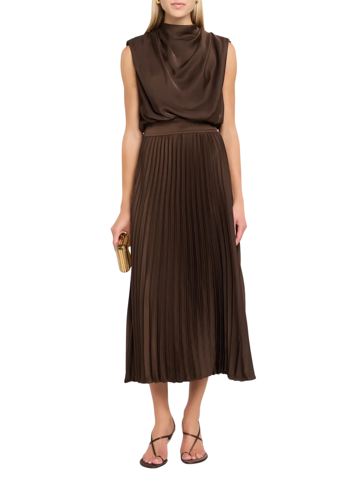Farah Pleat Dress