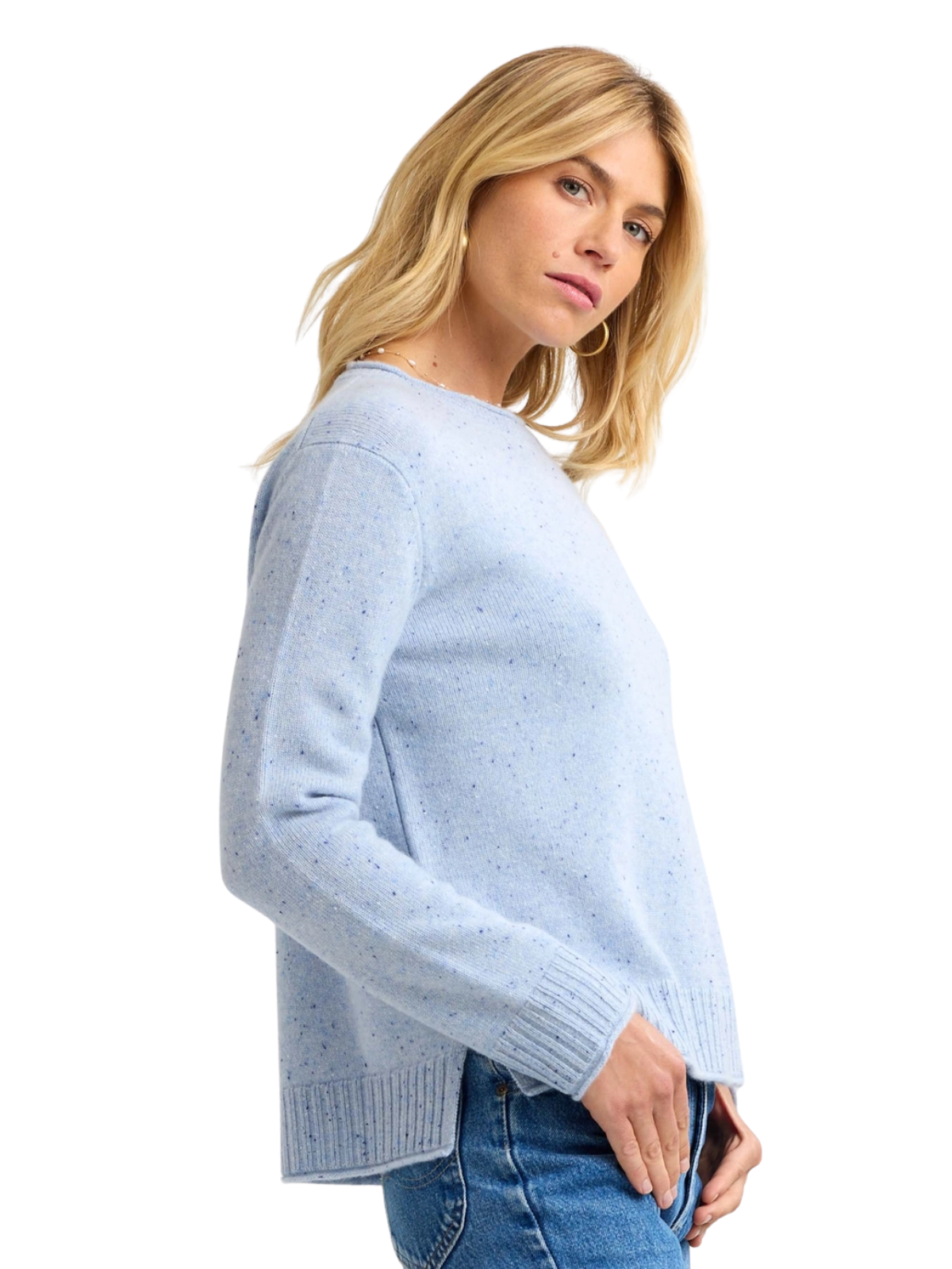 Cashmere Speckled Rollneck Sweater