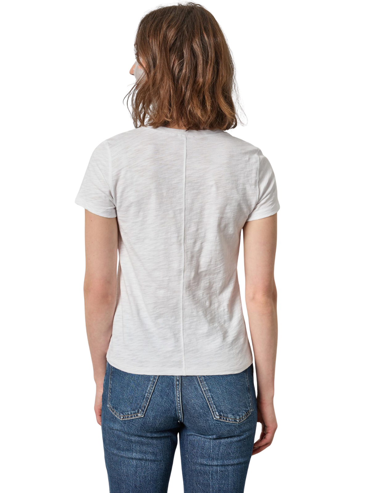 V-Neck Short Sleeve Back Seam Tee_lillap_PA2170