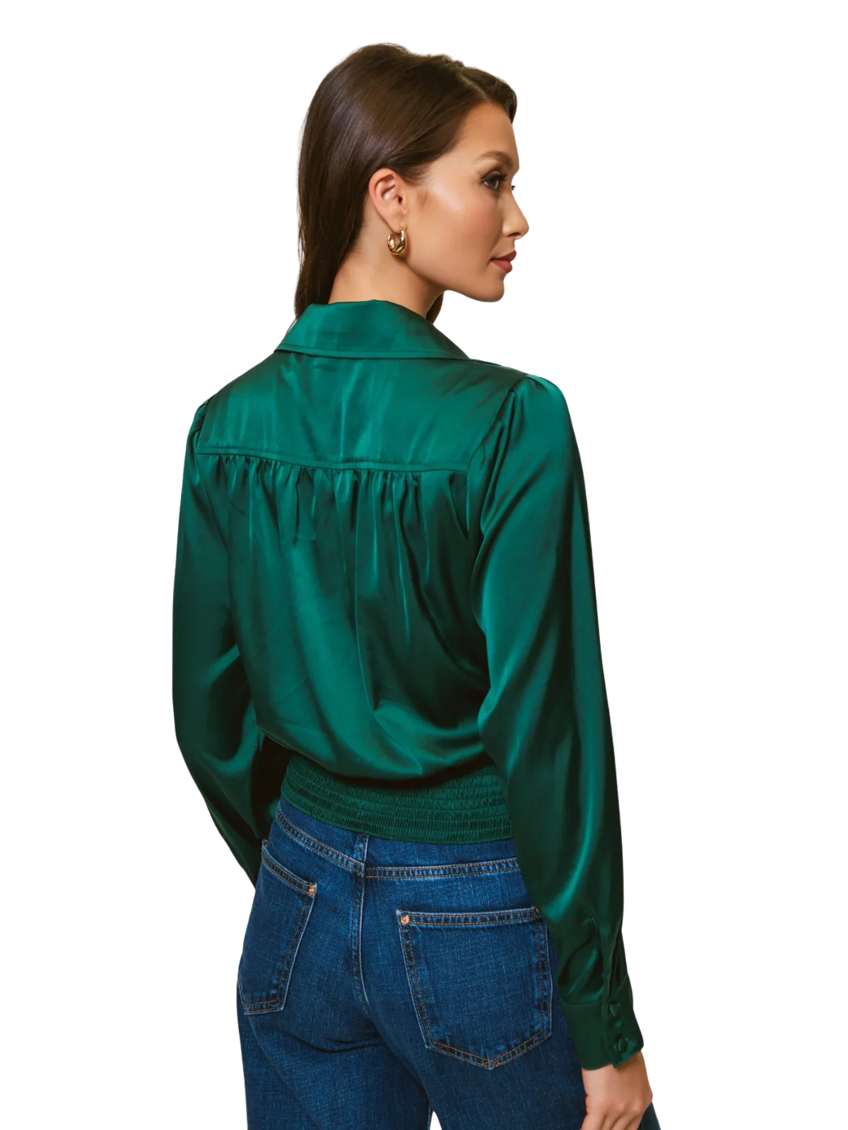 Jama Smocked Waist Blouse