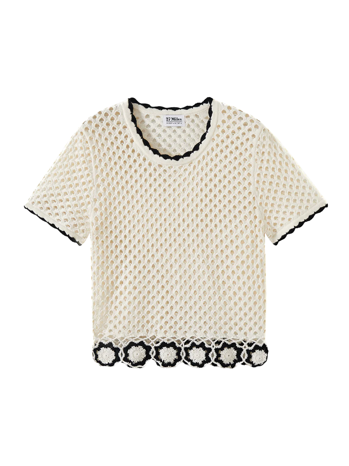 Michelle Crochet Flower Top