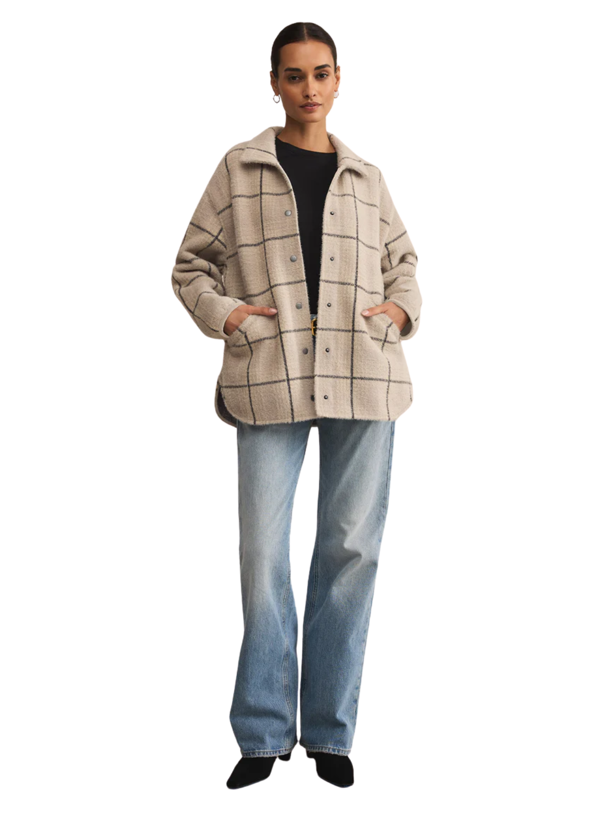 Bronx Plaid Sweater Jacket