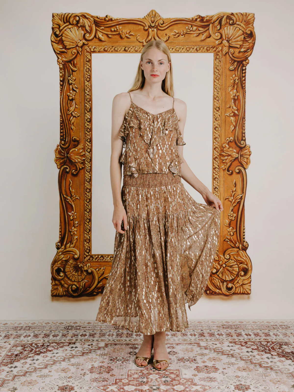 Isabelle Metallic Skirt