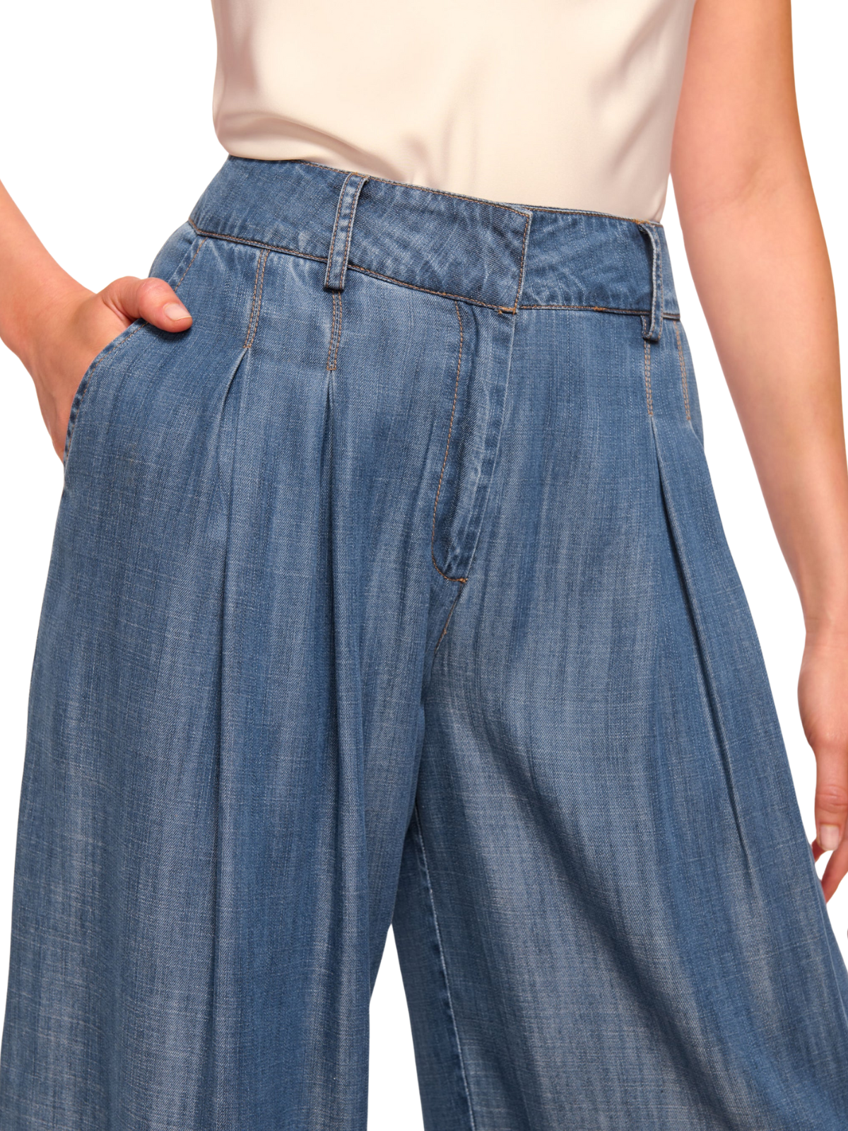 Chambray Oscar Pant