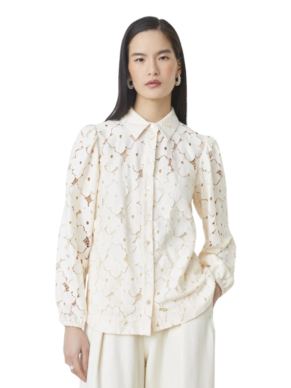 Lamour Floral Lace Blouse