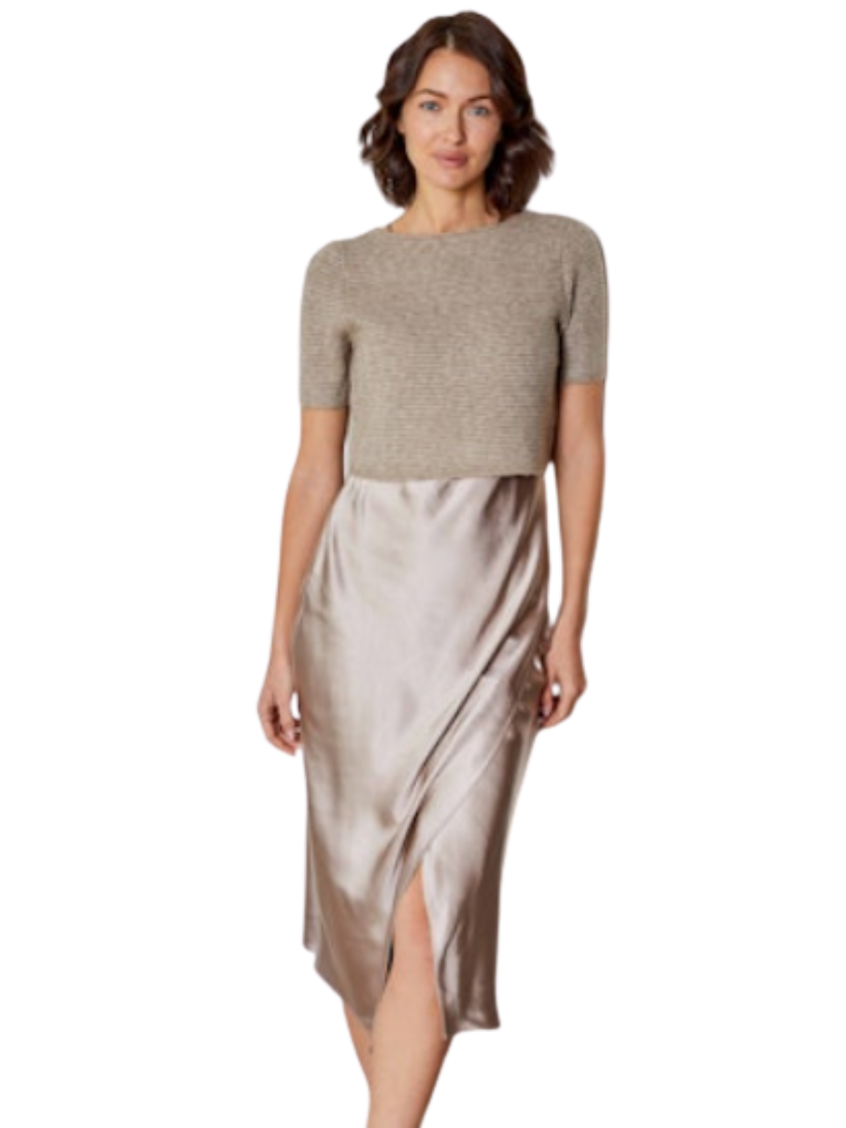 Slip Dress Sweater Combo