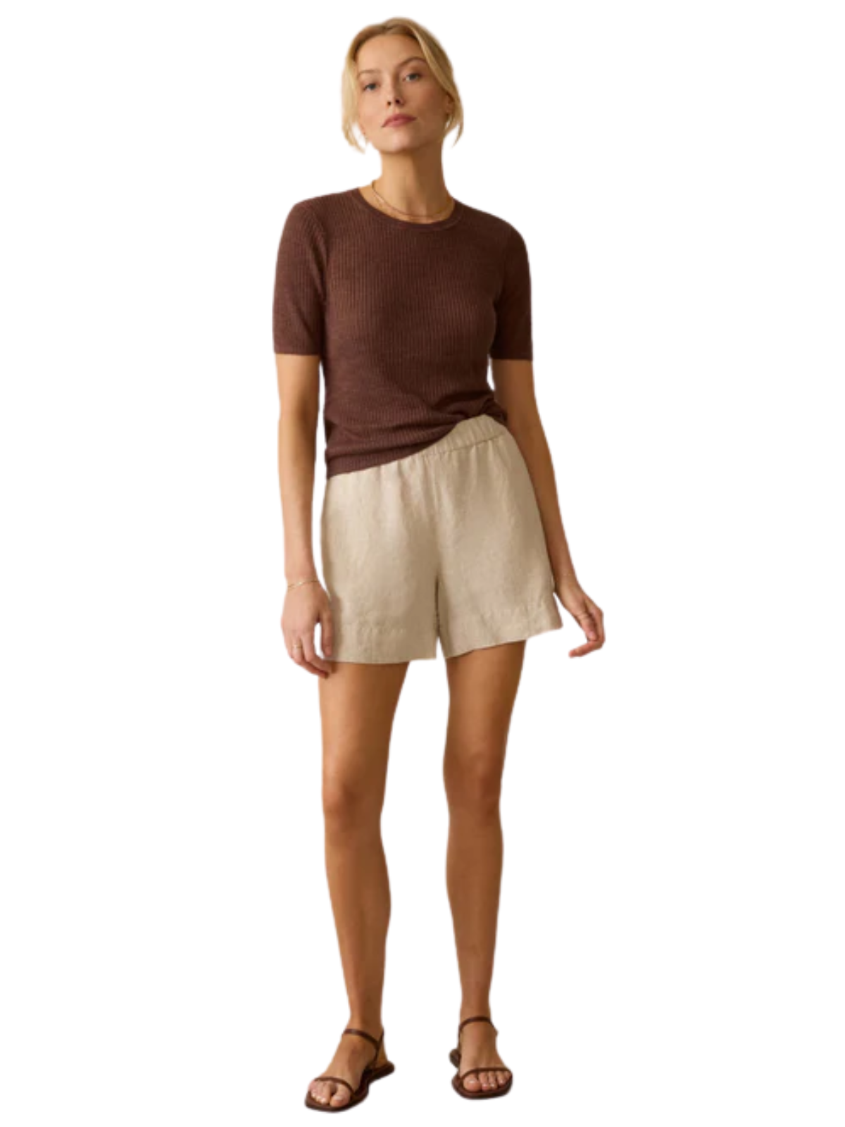Miramar Linen Rib Tee