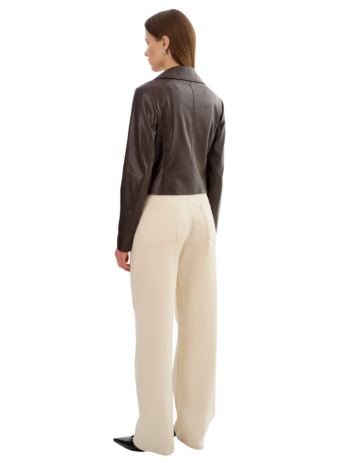 Pascale Faux Leather Moto Jacket