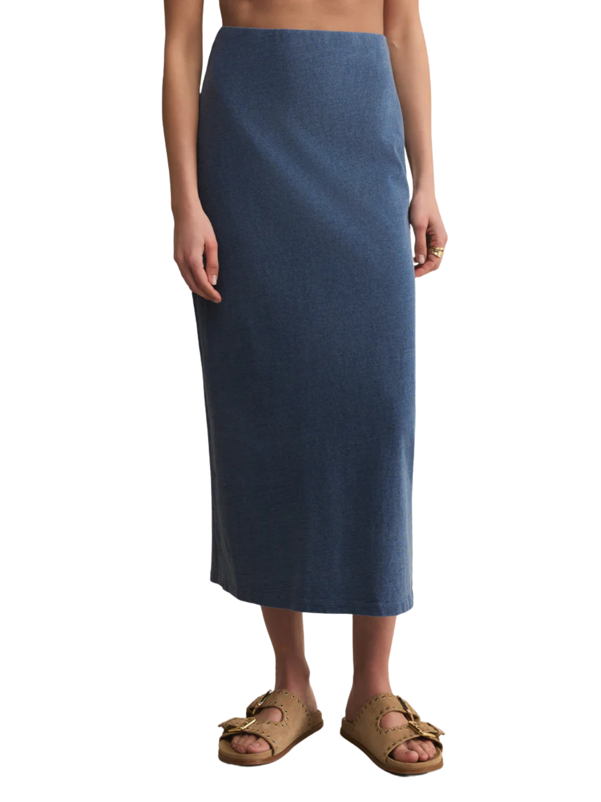 Gail Denim Jersey Skirt