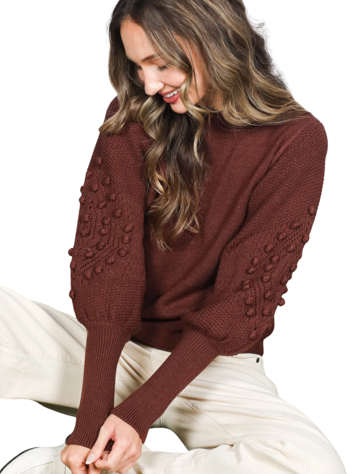 Pom Pom Balloon Sweater