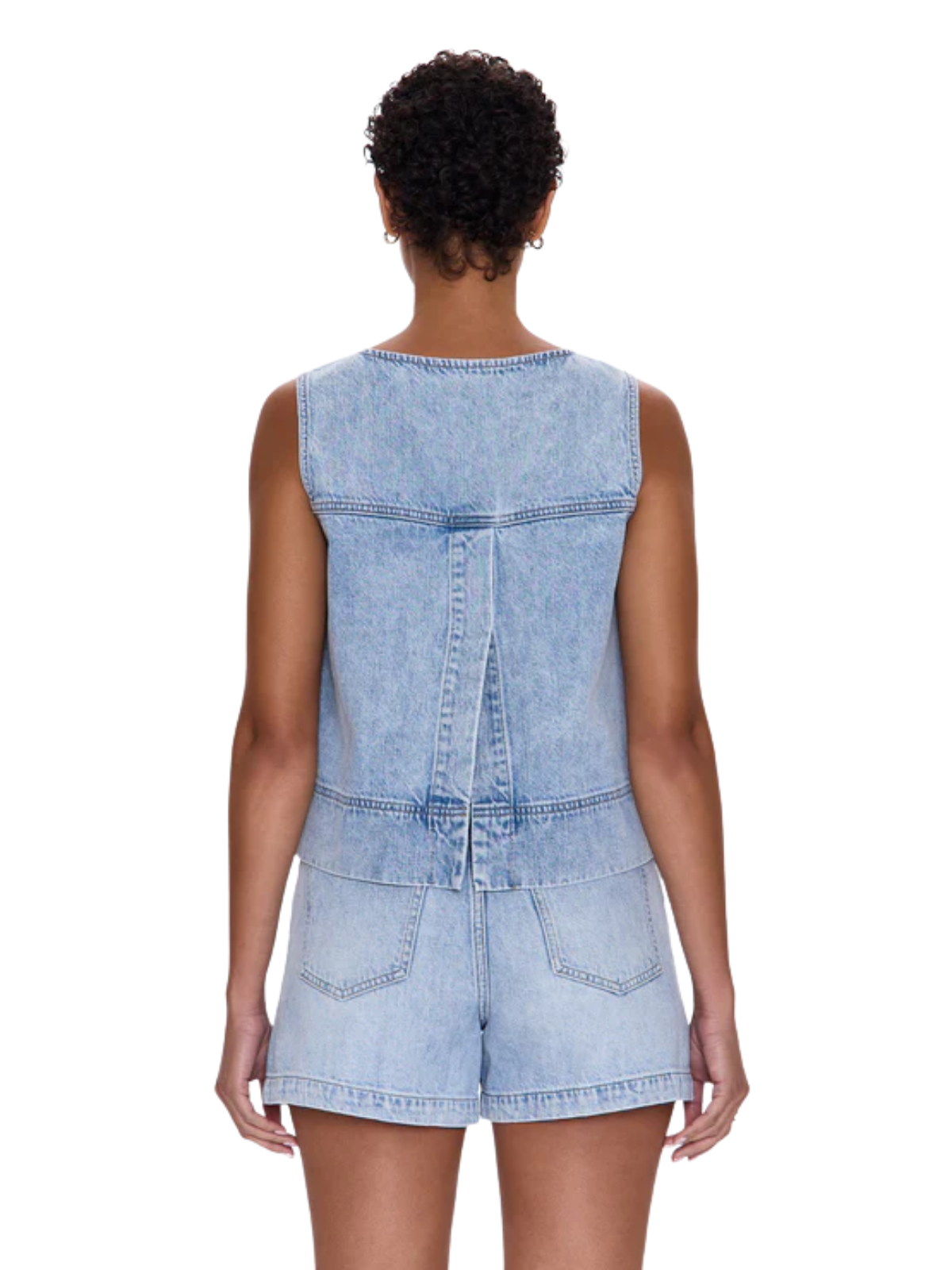 Rue Denim Popover Top