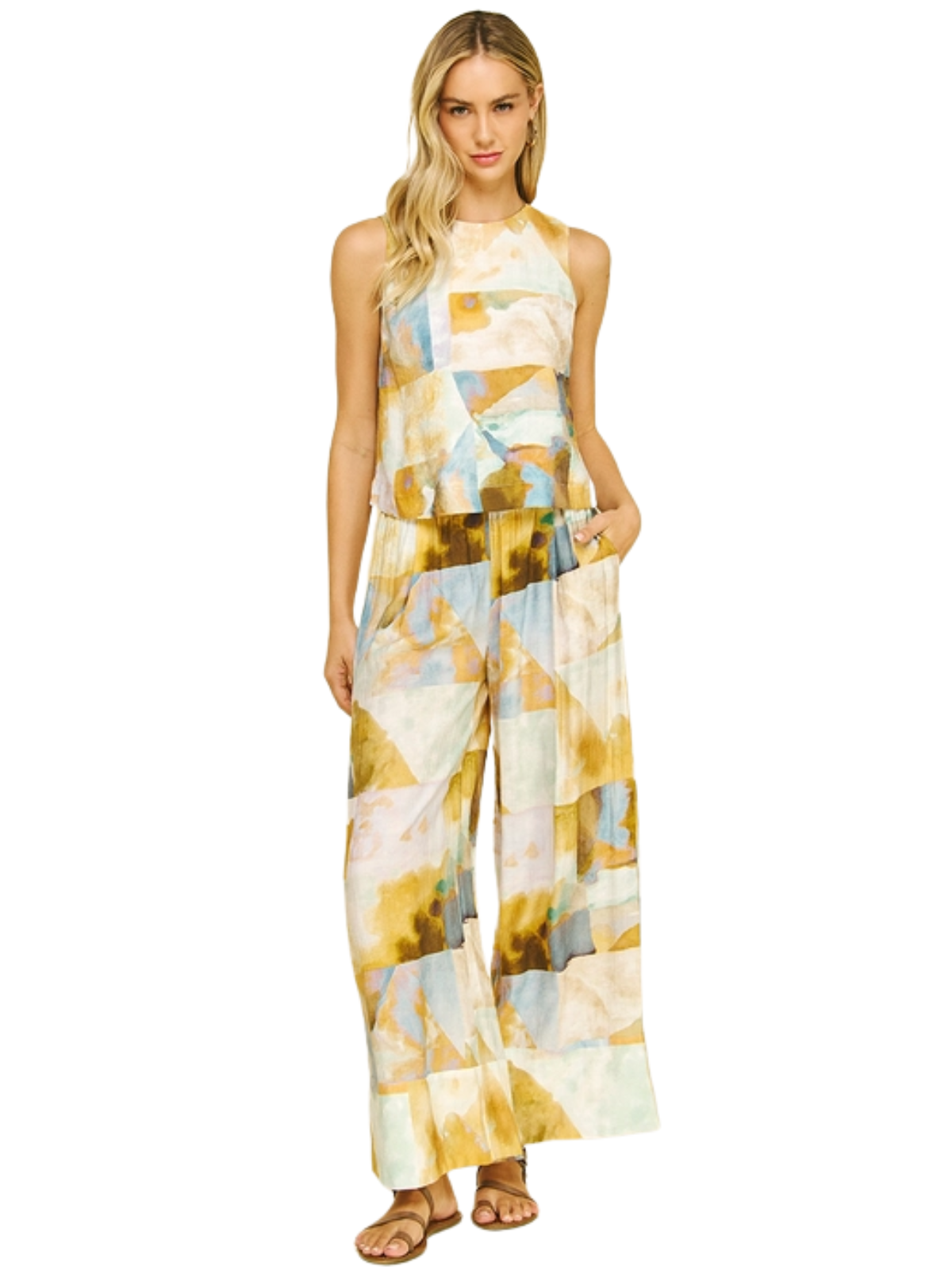 Woven Sleeveless Top