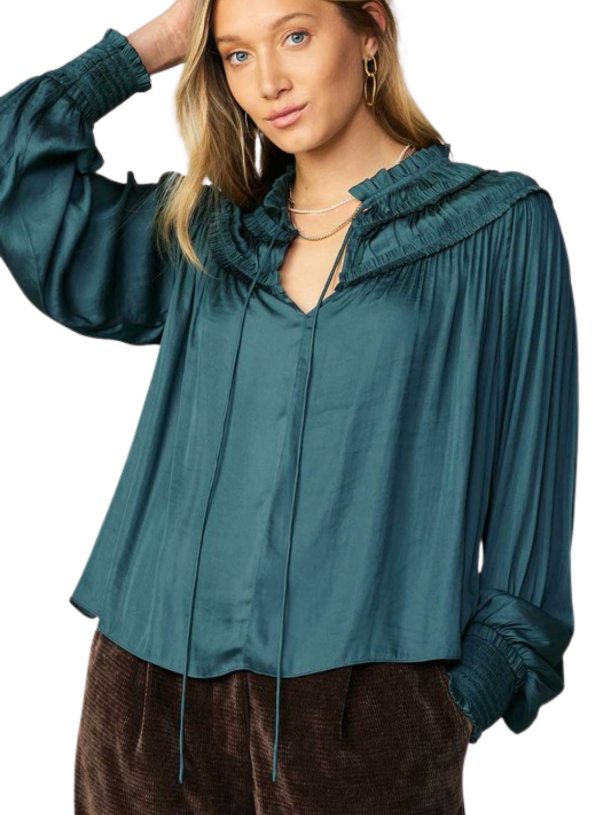 Ruffle Detail Blouse