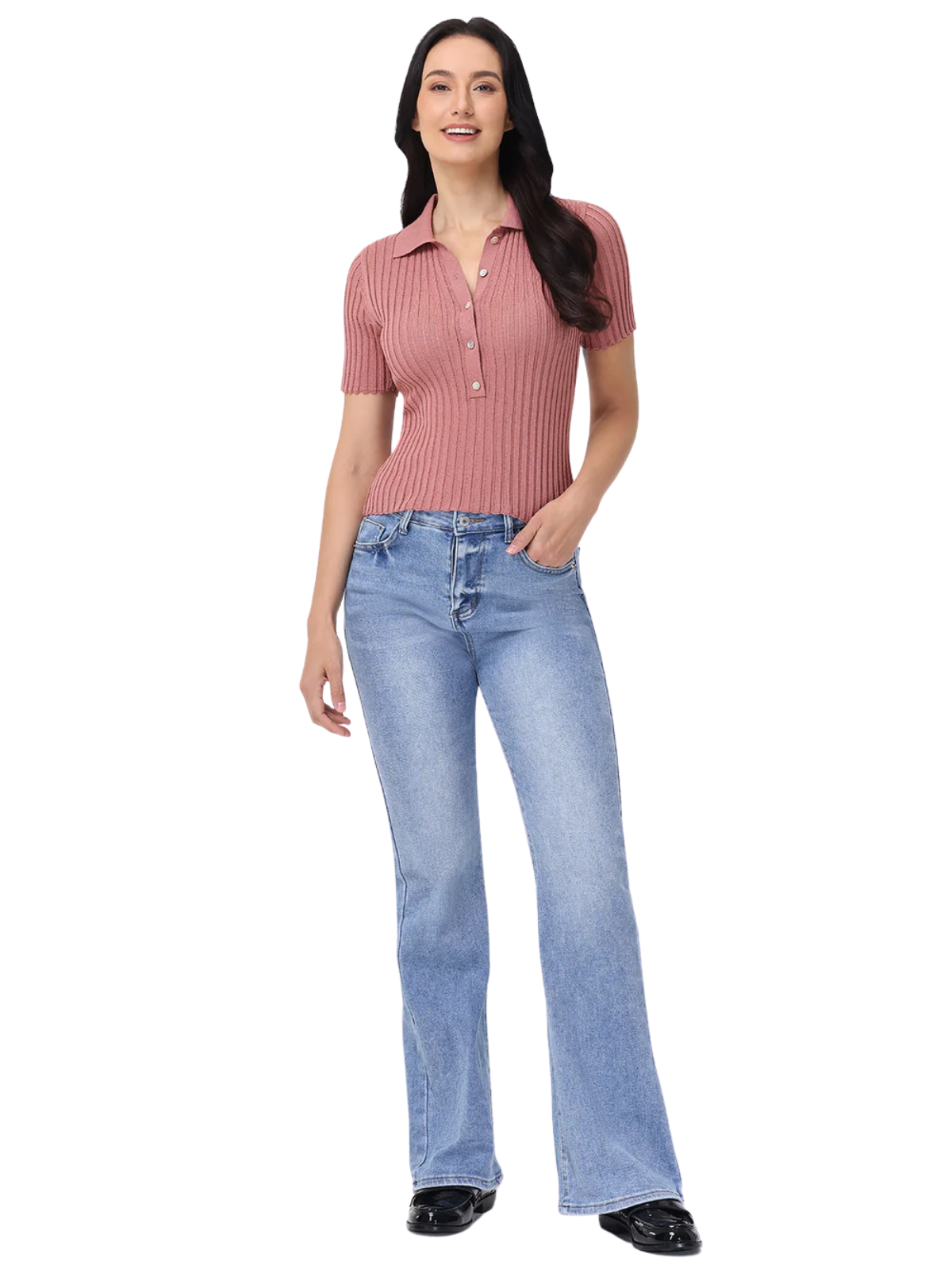 Maya Johnny Collar Top