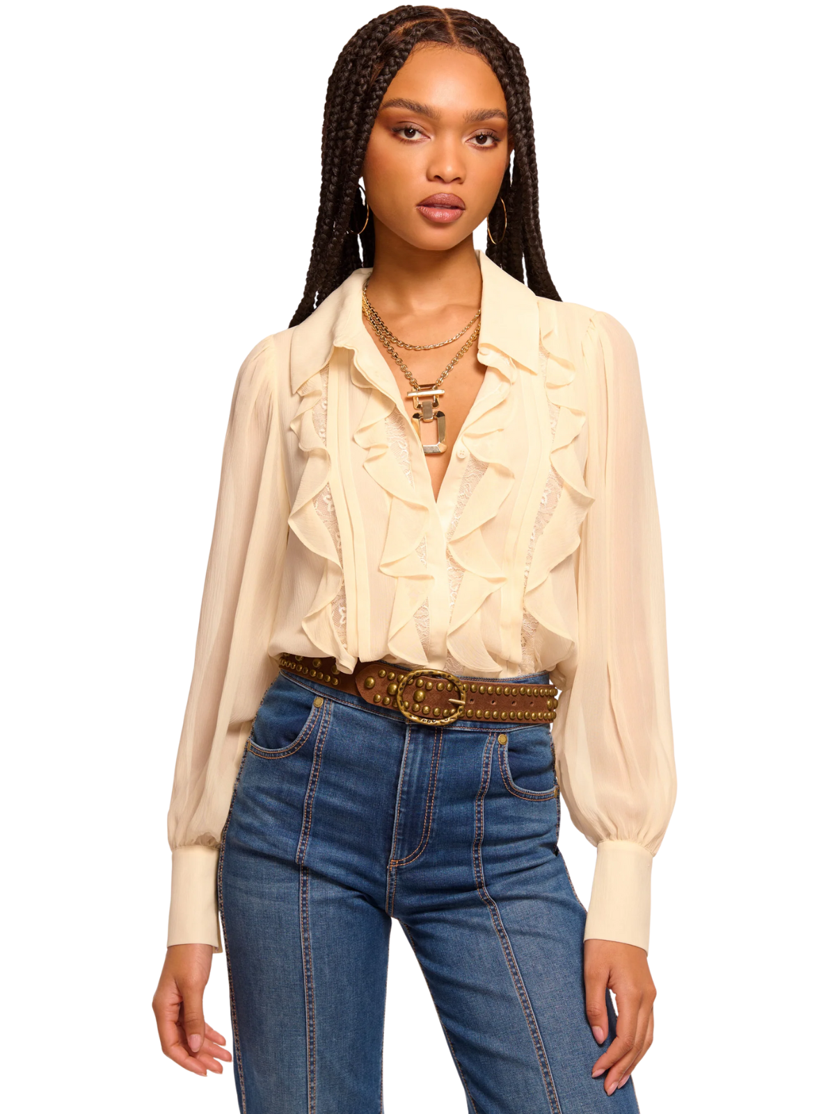 Claire Silk Chiffon Blouse Claire Silk Chiffon Blouse