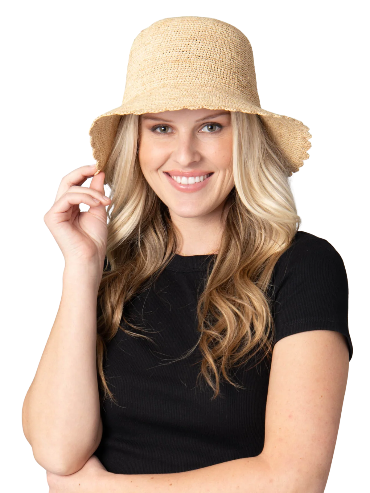 Sand Dollar Hand Crochet Bucket Hat