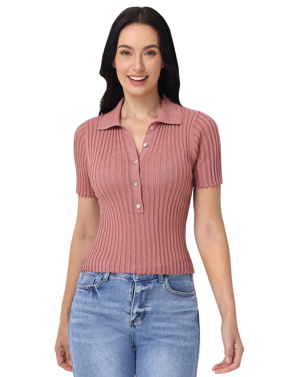 Maya Johnny Collar Top