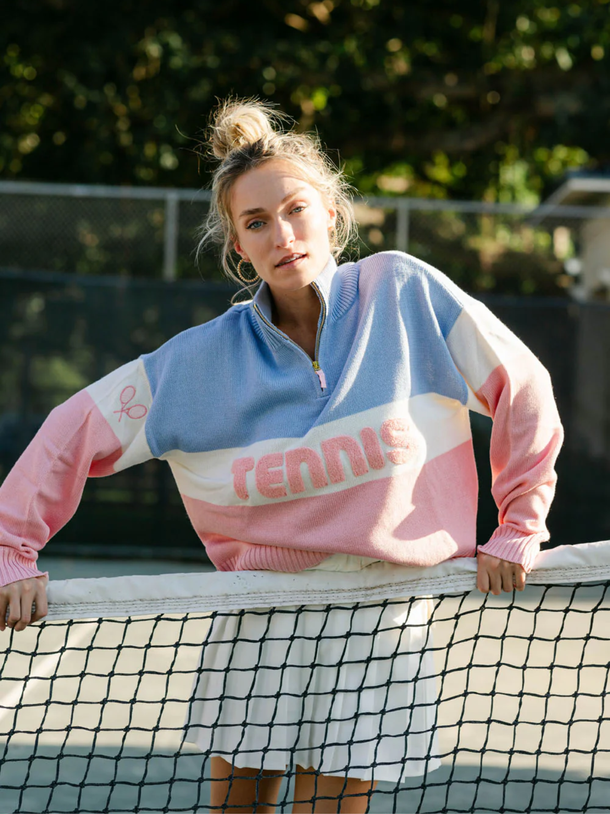 Tennis Colorblock Quarter Zip