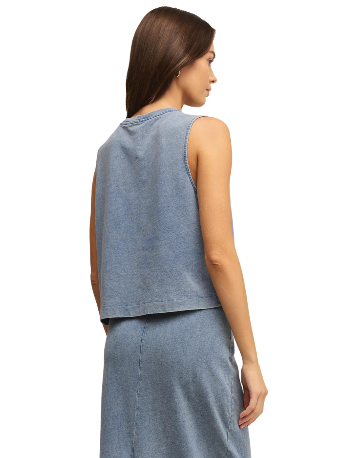 Sloane Denim Muscle Tank