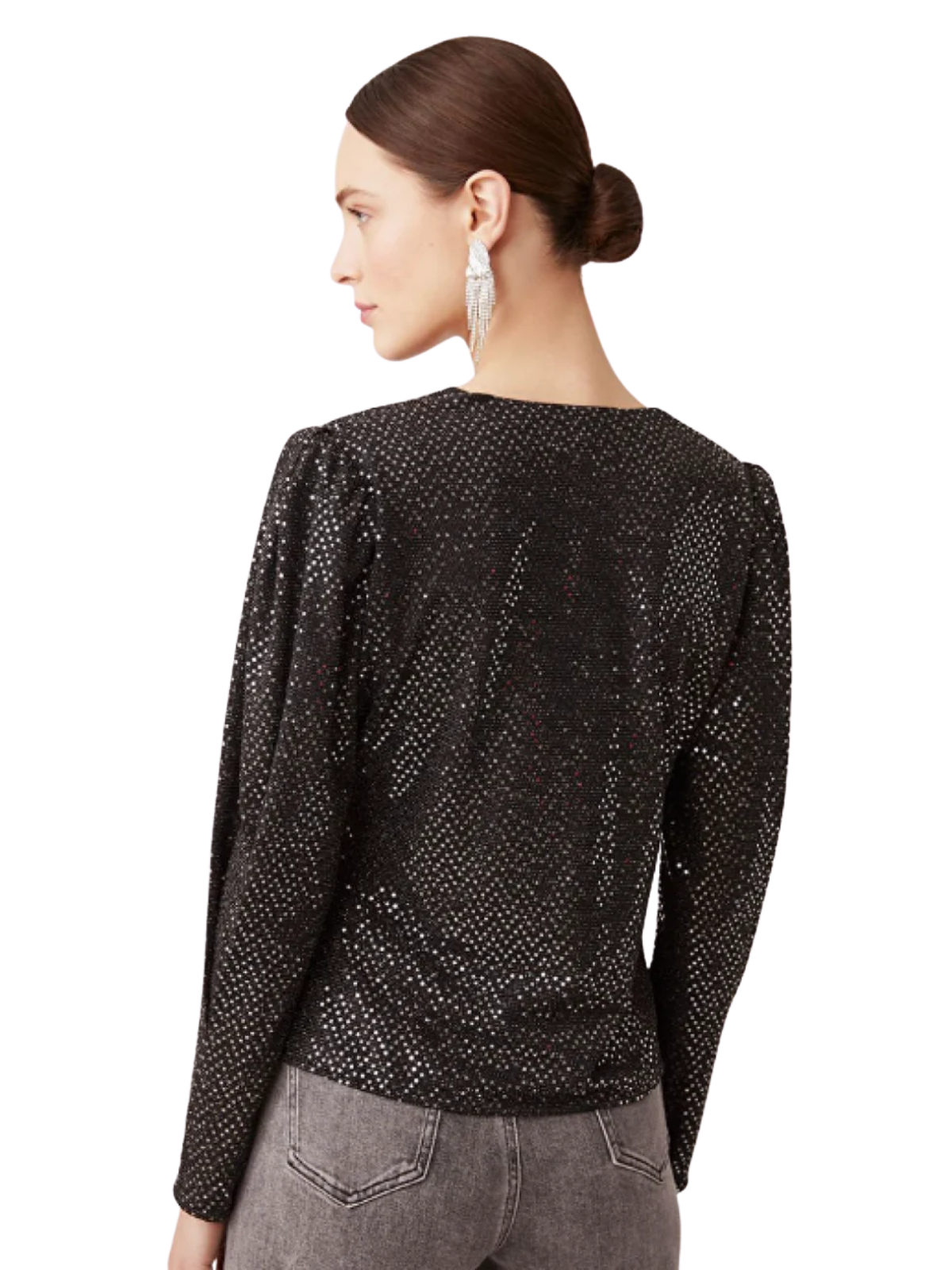 Lorena Metallic Blouse