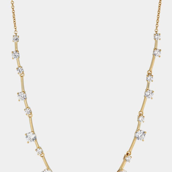 Evelyn Frontal Cz Necklace