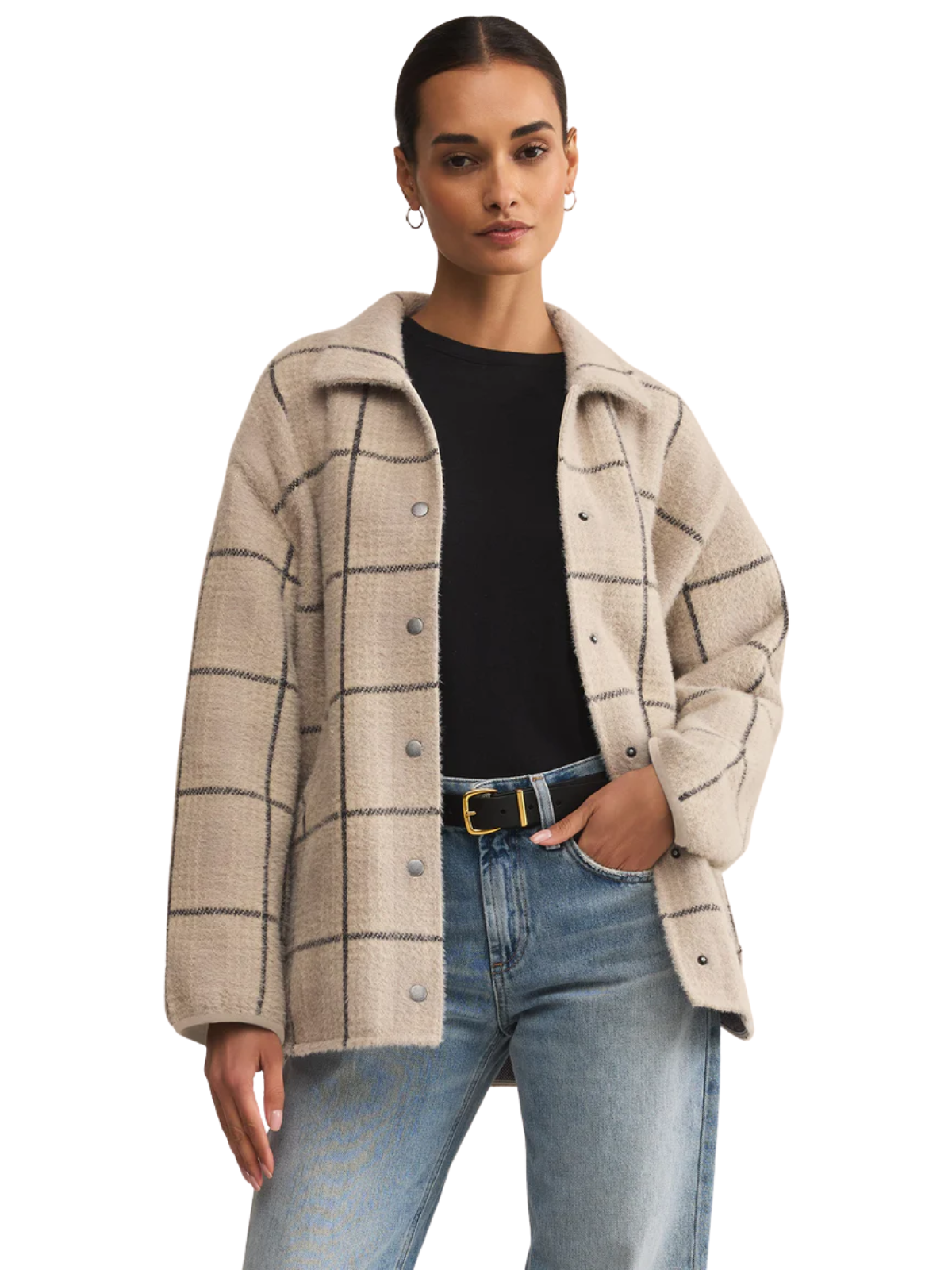 Bronx Plaid Sweater Jacket