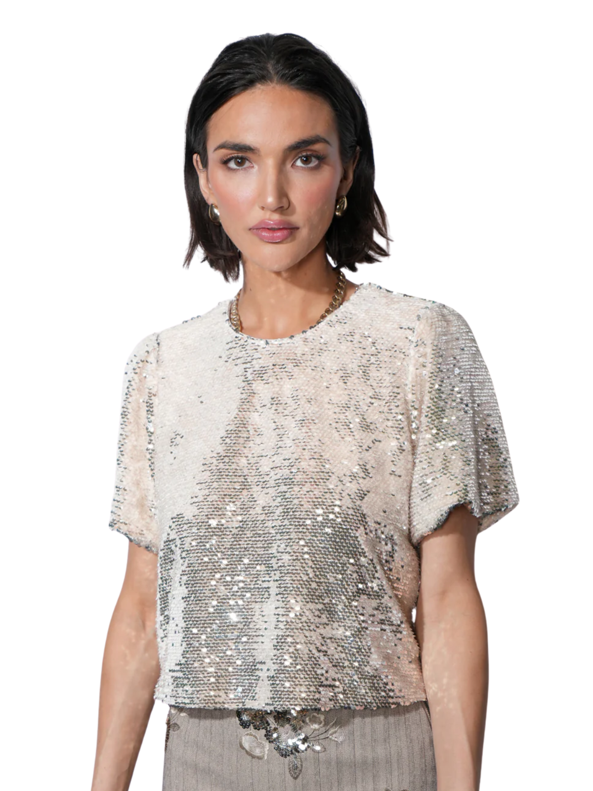 Grace Velvet Sequin Top