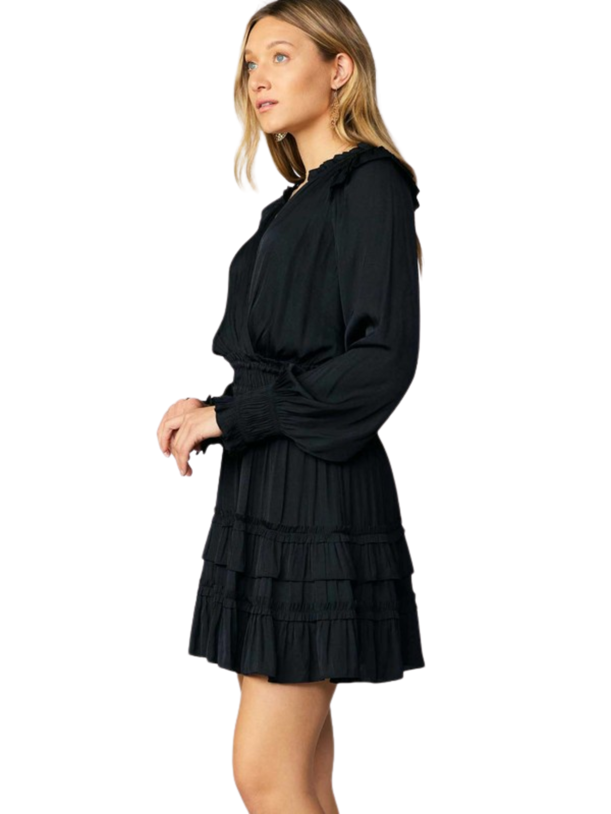 Ruffle Surplice Dress