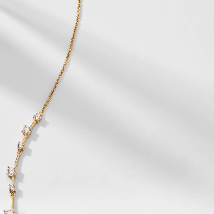 Evelyn Frontal Cz Necklace