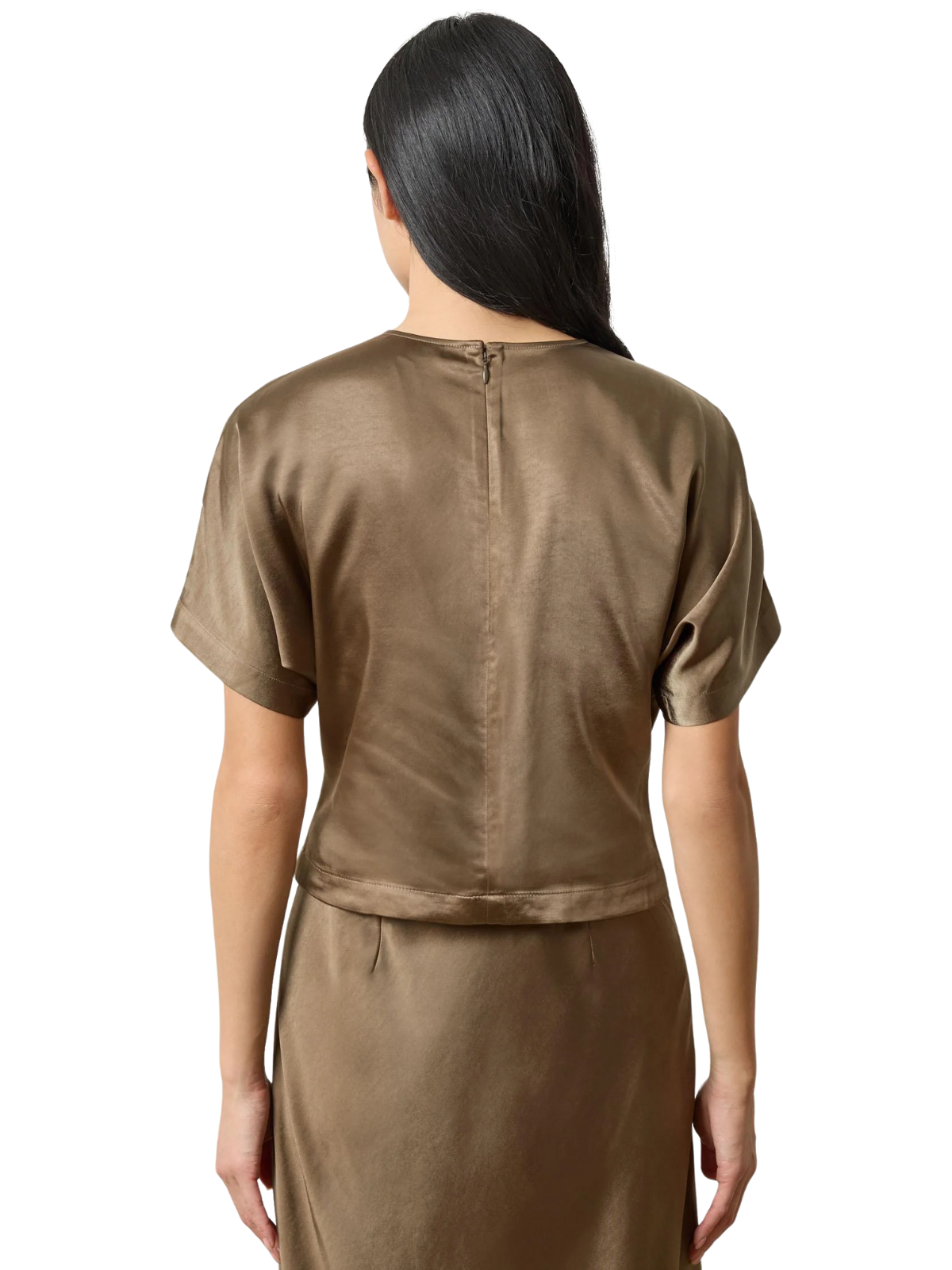 Satin Dolman Sleeve Top