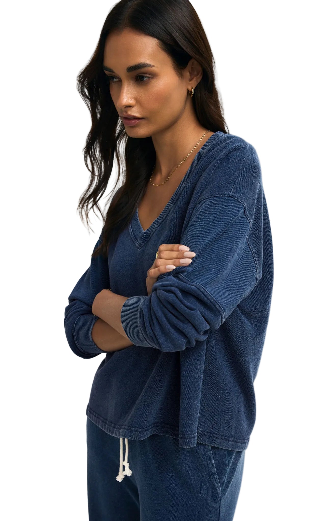 Delphine Denim Sweatshirt