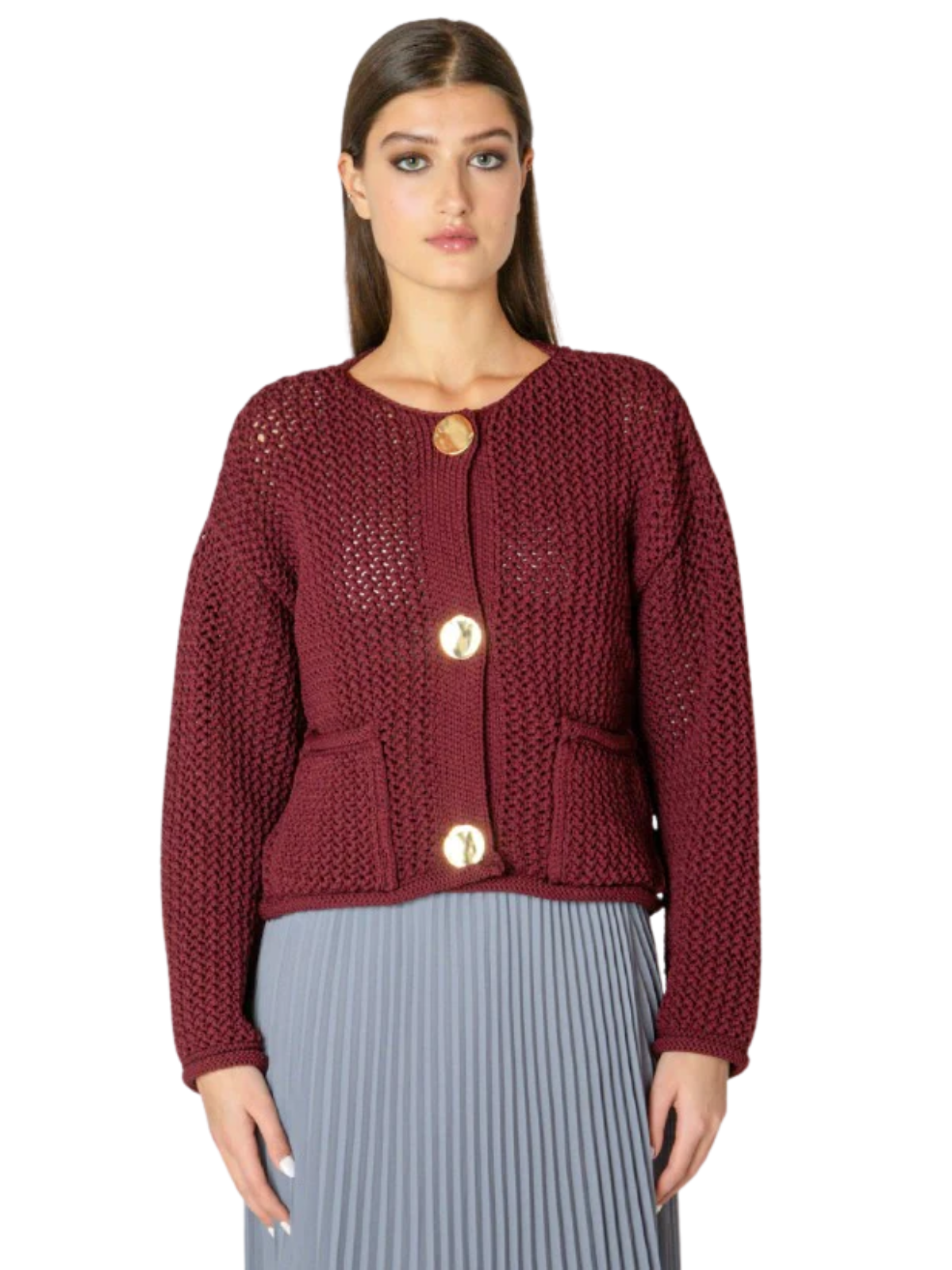 Ruby Button Cardigan
