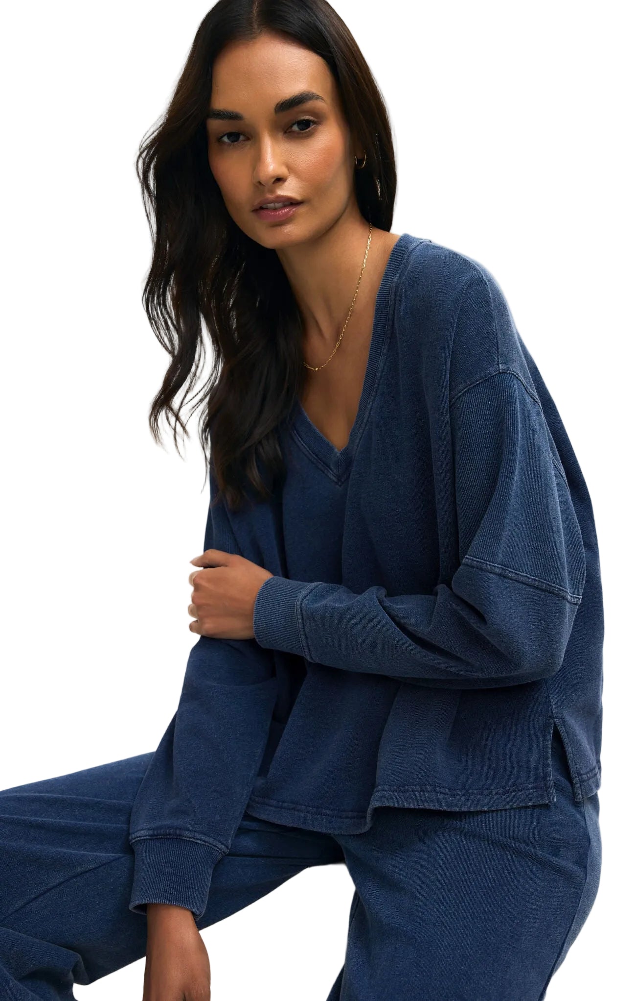 Delphine Denim Sweatshirt