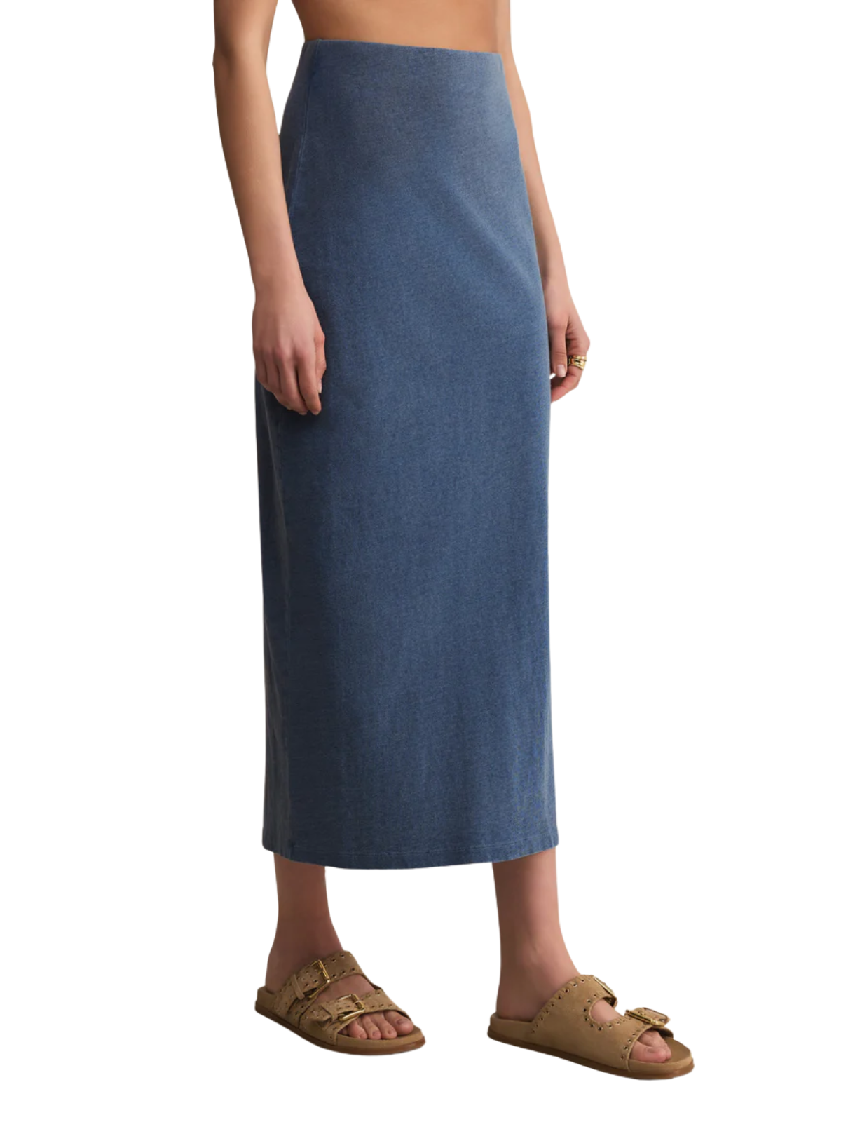 Gail Denim Jersey Skirt