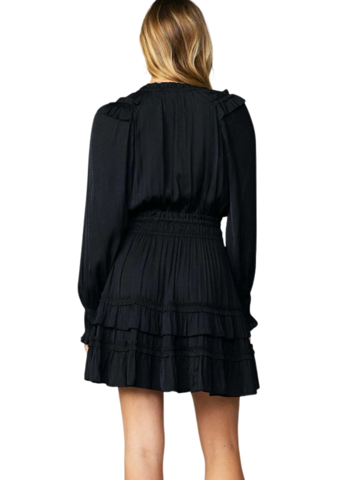 Ruffle Surplice Dress