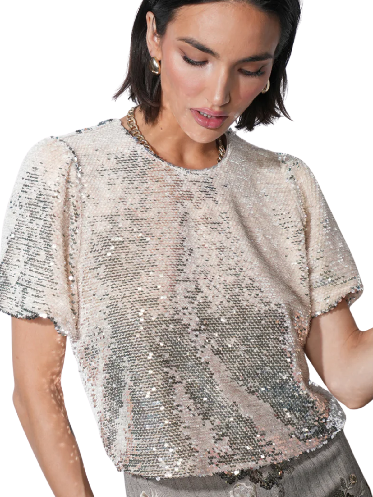 Grace Velvet Sequin Top