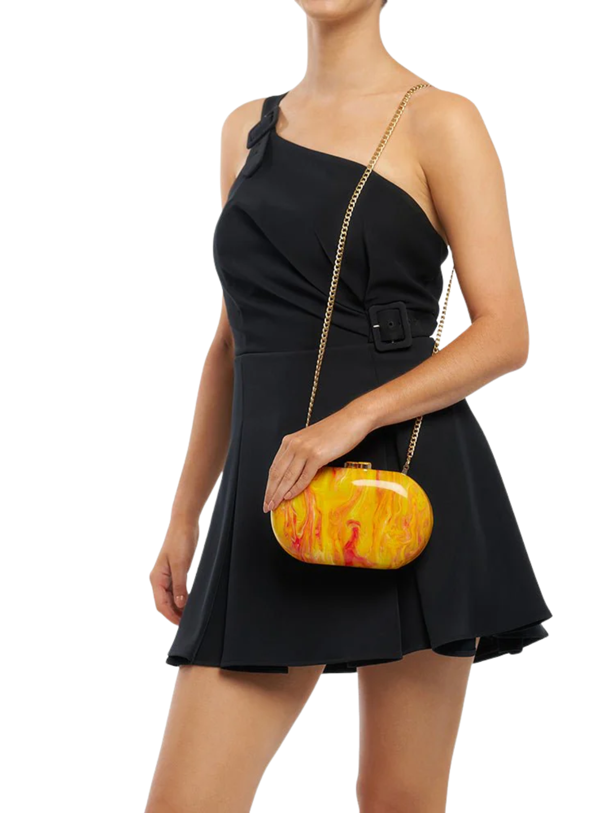 Maeve Marbled Clutch