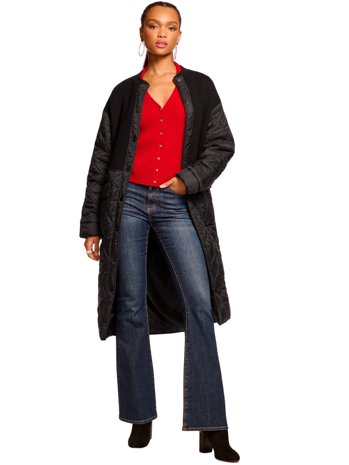 Melanie Puffer Combo Coat
