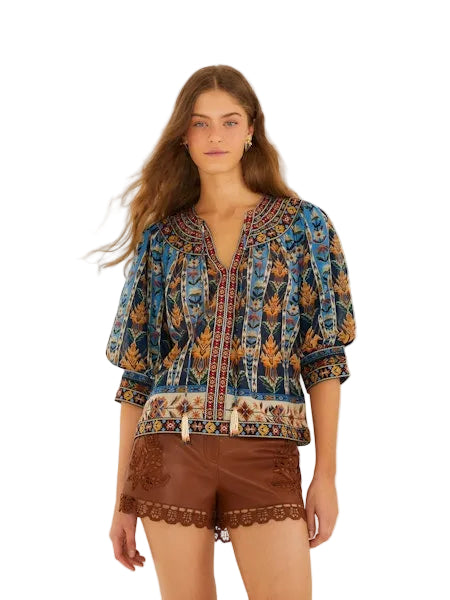 Embroidered Tapestry Blouse
